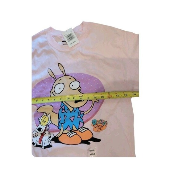 2020 Nickelodeon Rocko's Modern Life 90s Vintage Reprint Pink T-Shirt Tee Size M - Picture 6 of 7